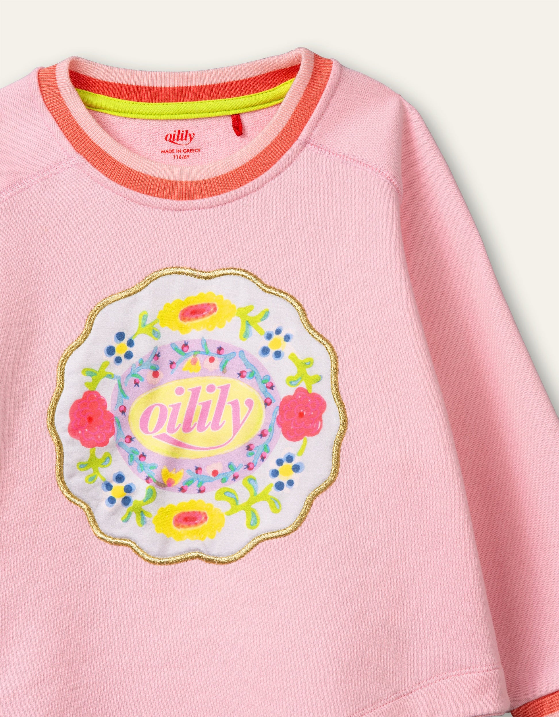 SS21 Oilily Home Pink Floral Logo Sweater