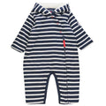 WEEKEND A LA MER Canada Boys Navy Stripe Padded Pramsuit