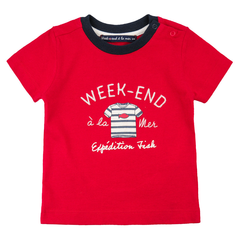 Week-End A La Mer Red Nautical T-Shirt