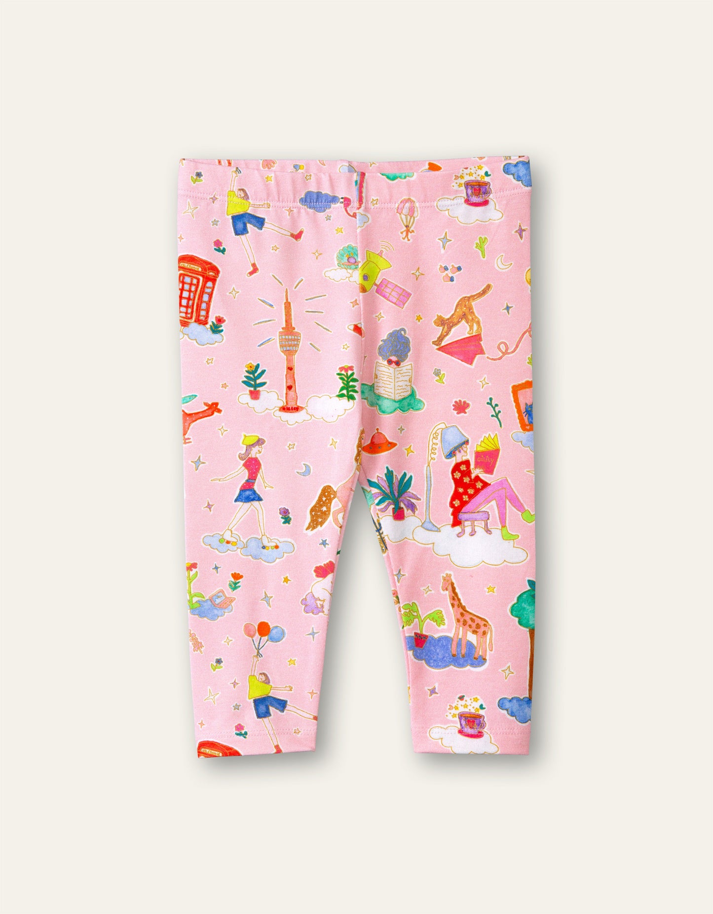 SS21 Oilily Tiska Party in the Clouds Pink Leggings