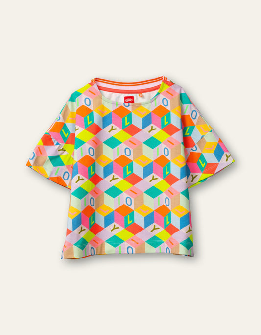 SS21 Oilily Tischa Multicolour Blocks T-Shirt