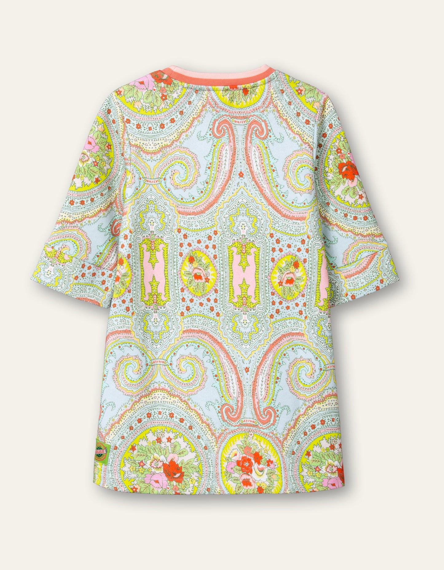 SS21 Oilily Haver Paisley City Rose Blue Sweat Dress