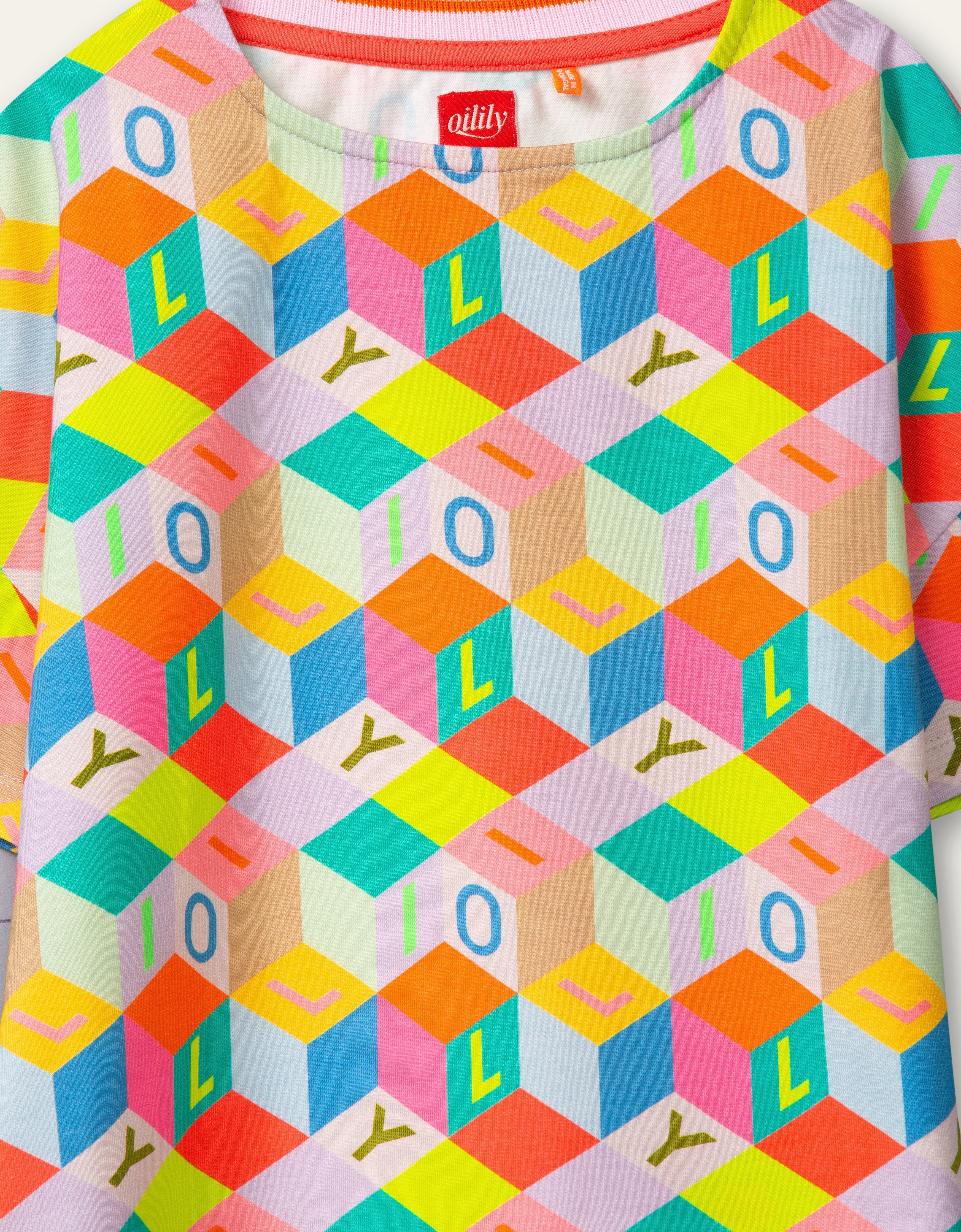 SS21 Oilily Tischa Multicolour Blocks T-Shirt