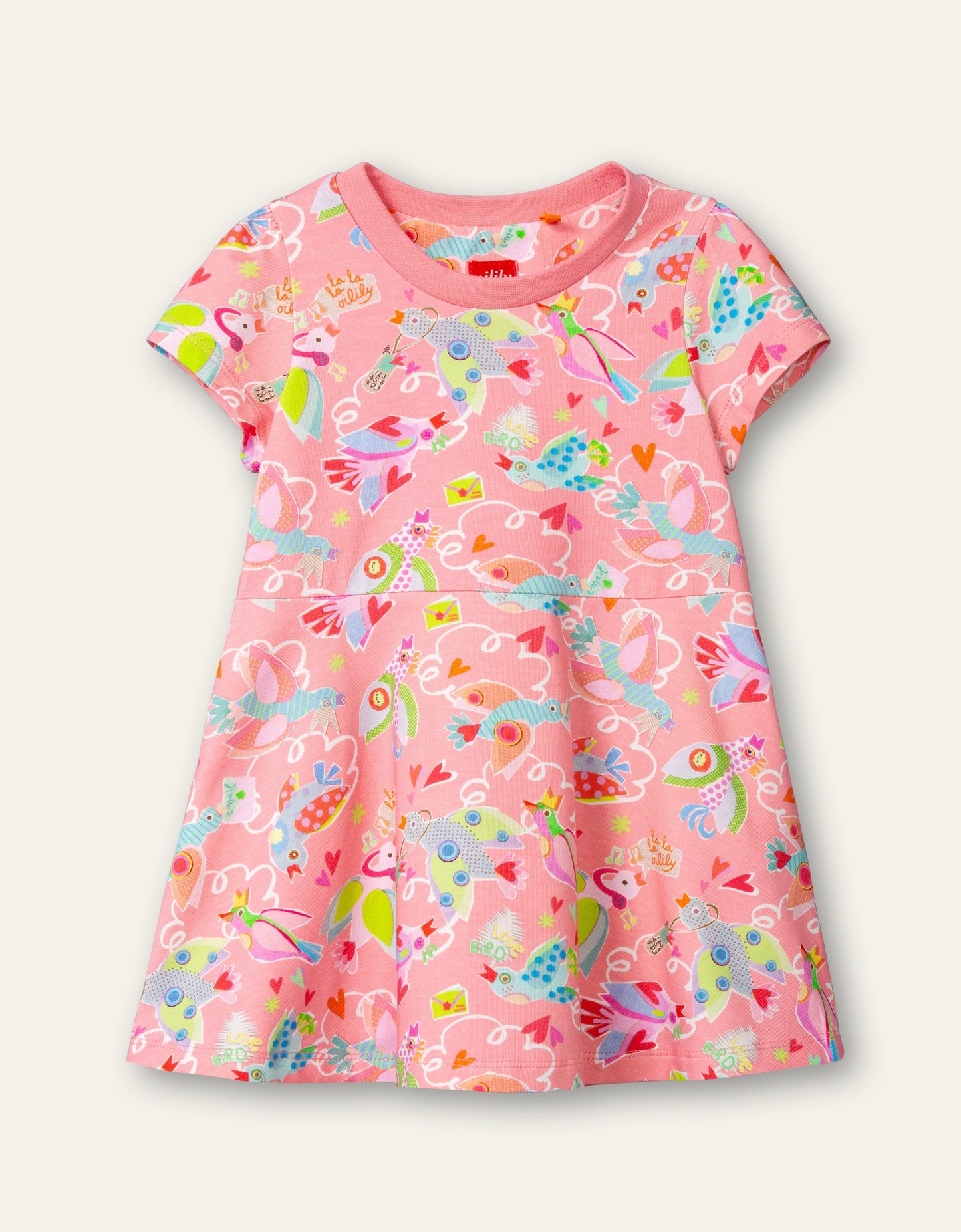 SS21 Oilily Tweetz Birds Pink Jersey Dress