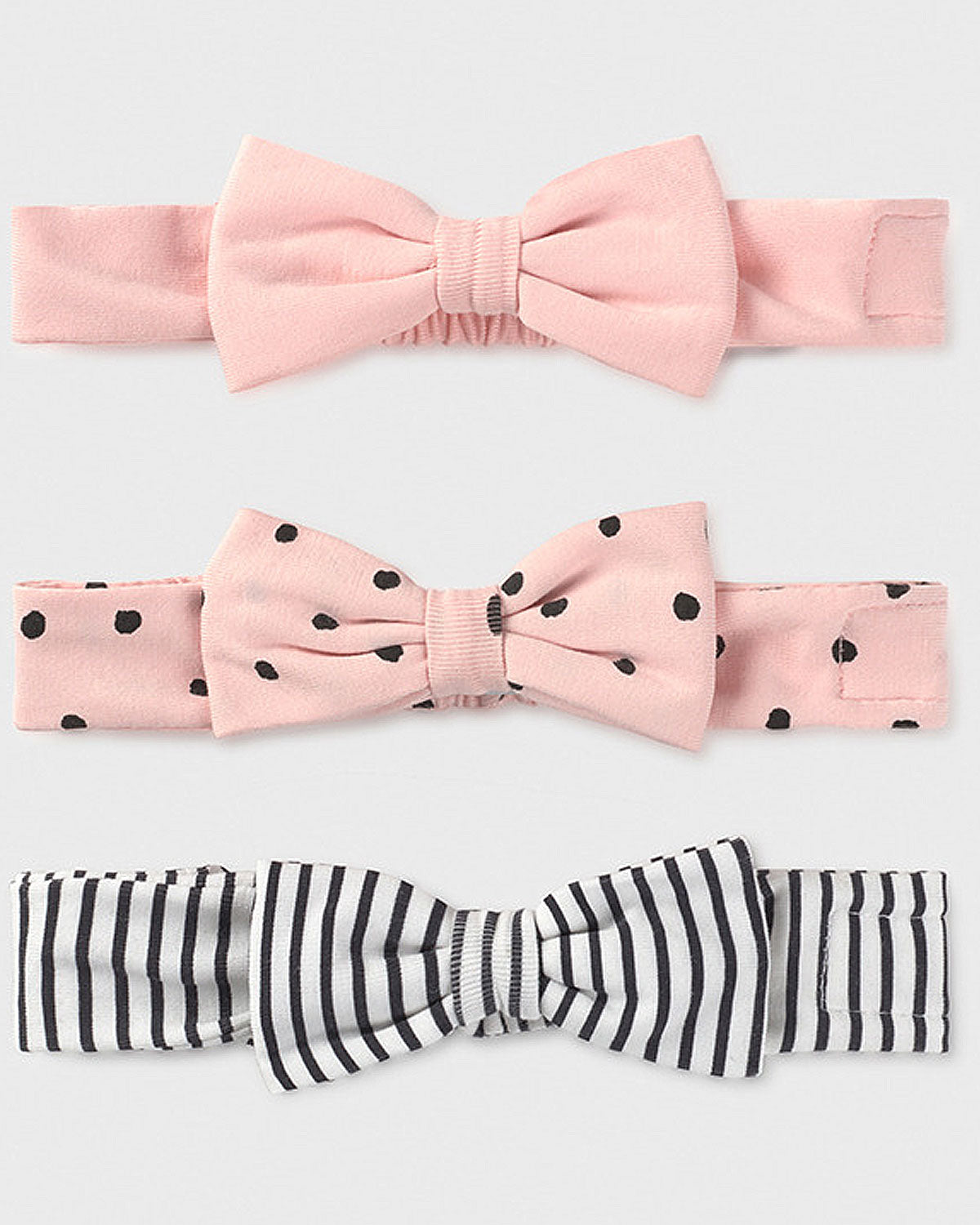 MAYORAL Baby Girls Blush Pink Polka Dot Headband Set - 9385