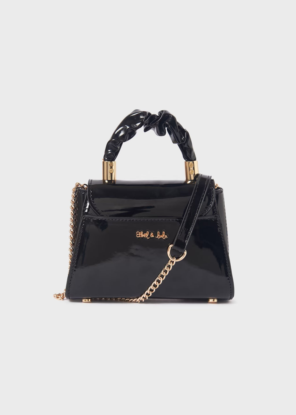 ABEL & LULA AW23 Girls Black Patent Bag - CLEARANCE SALE