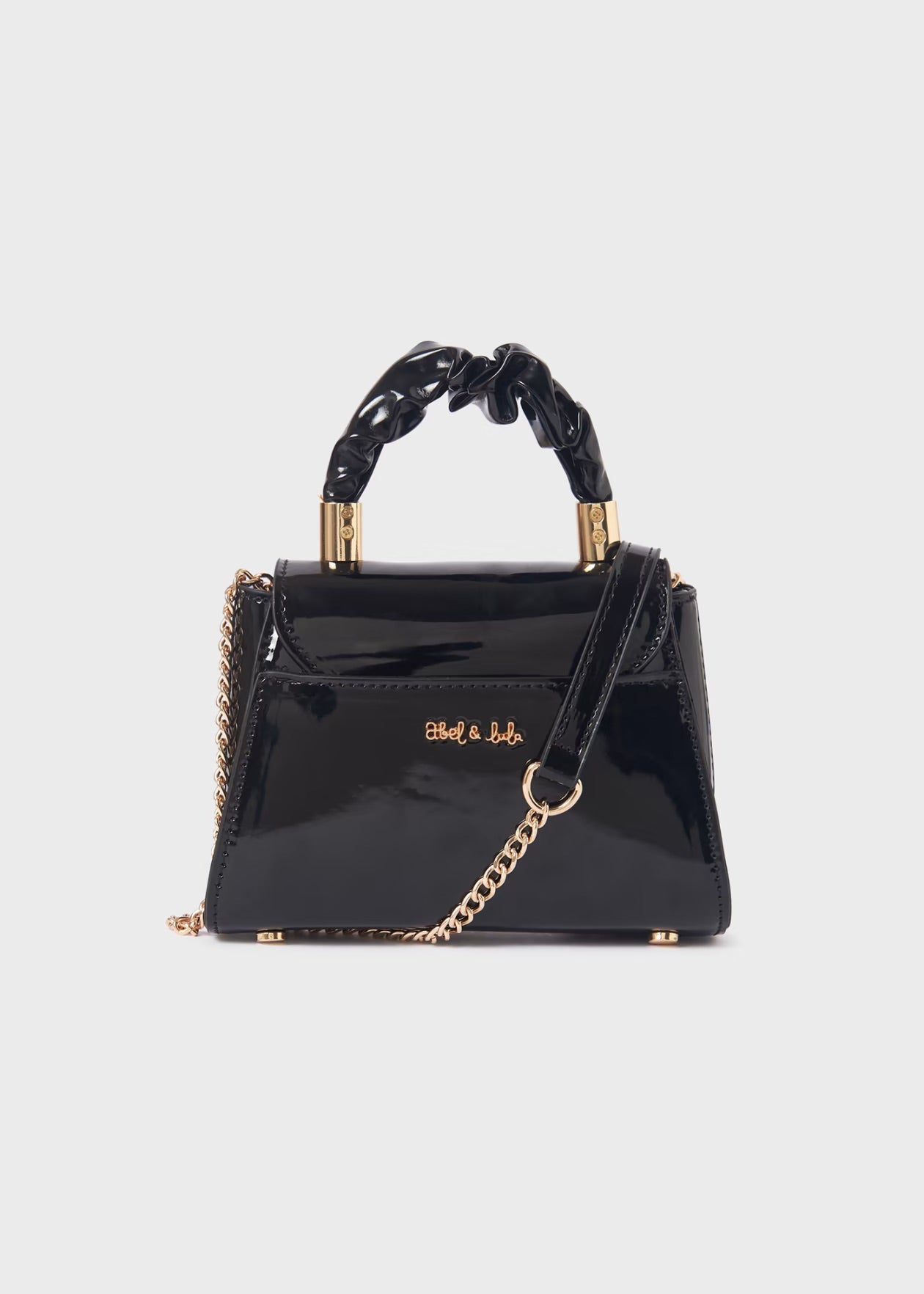 ABEL & LULA AW23 Girls Black Patent Bag - CLEARANCE SALE
