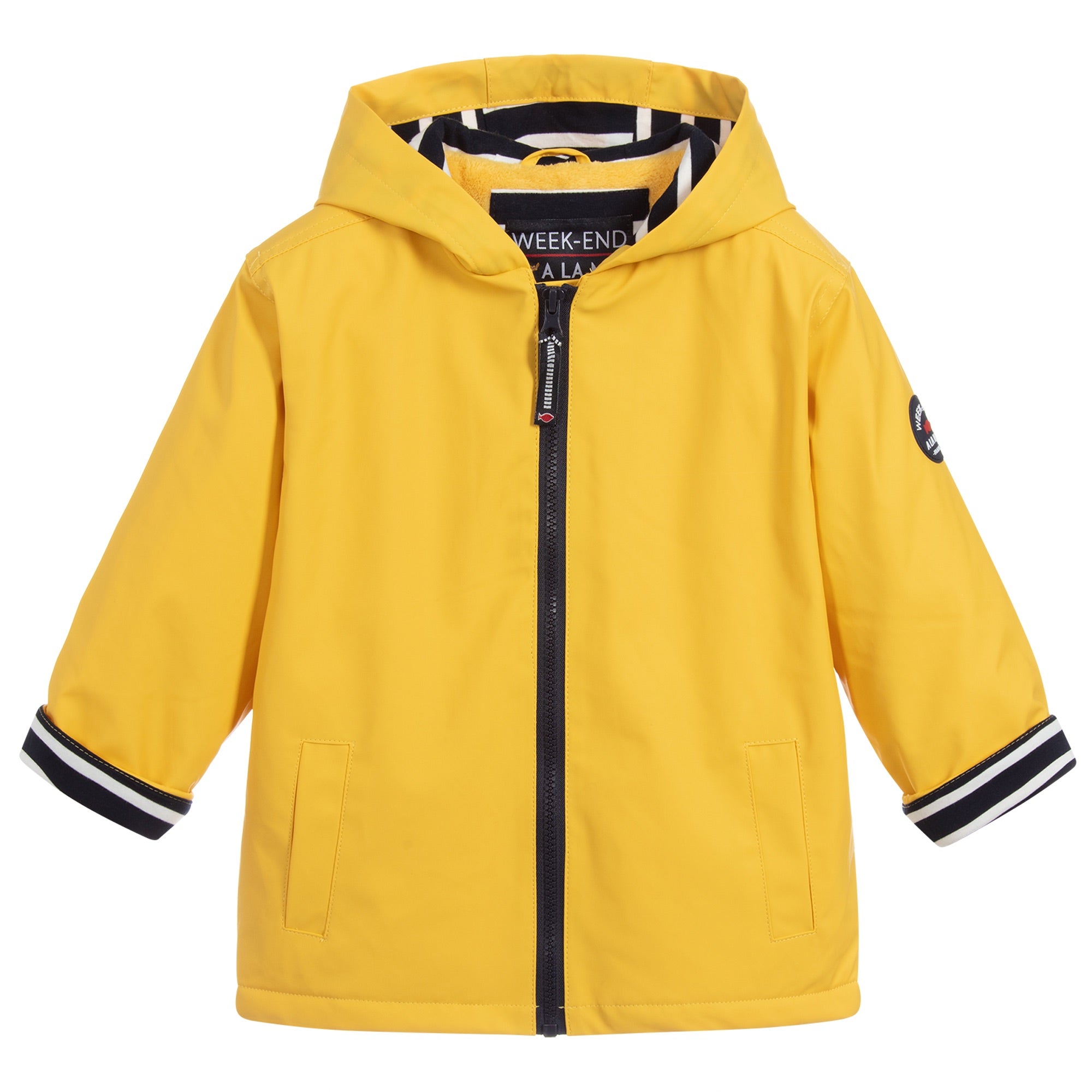 WEEKEND A LA MER Hoby Boys Yellow Hooded Rain Coat