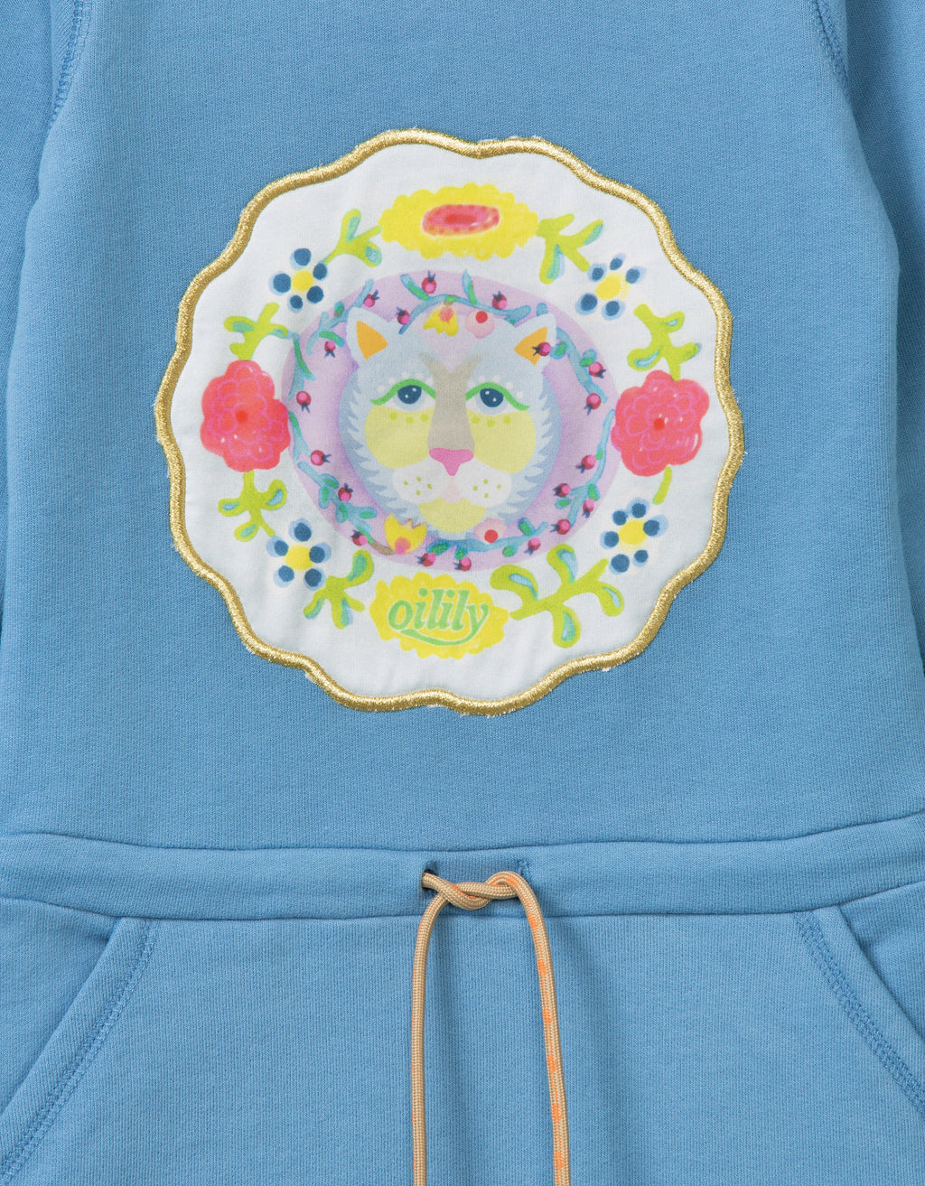 OILILY Haard Girls Riviera Blue Sweater Dress