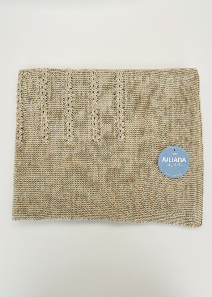 Juliana Baby Blanket Flat Lay