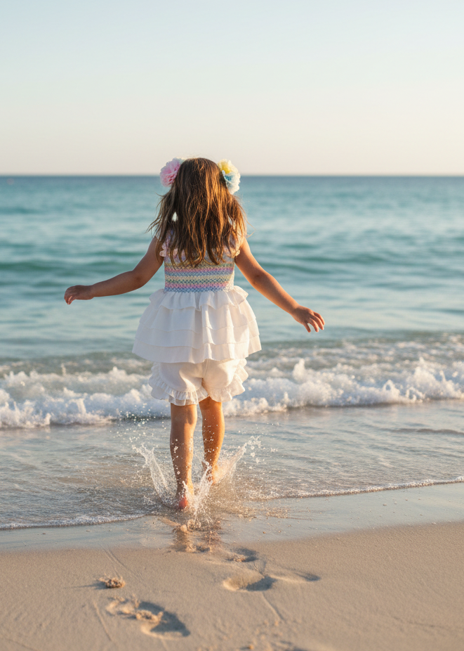 Laia Pastel Short Set – Sea Waves