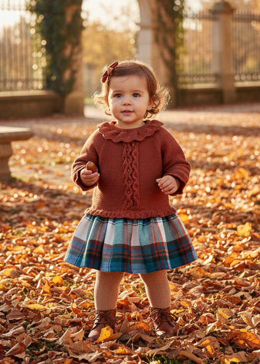 MAC ILUSION ACARICIAR Rust Knit Dress — Autumn in Spain