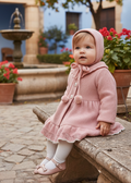 MAC ILUSION Dusty Pink & Gold Knitted Coat & Bonnet — Spain