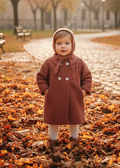MAC ILUSION Rust Knitted Coat & Bonnet — Autumn in Spain