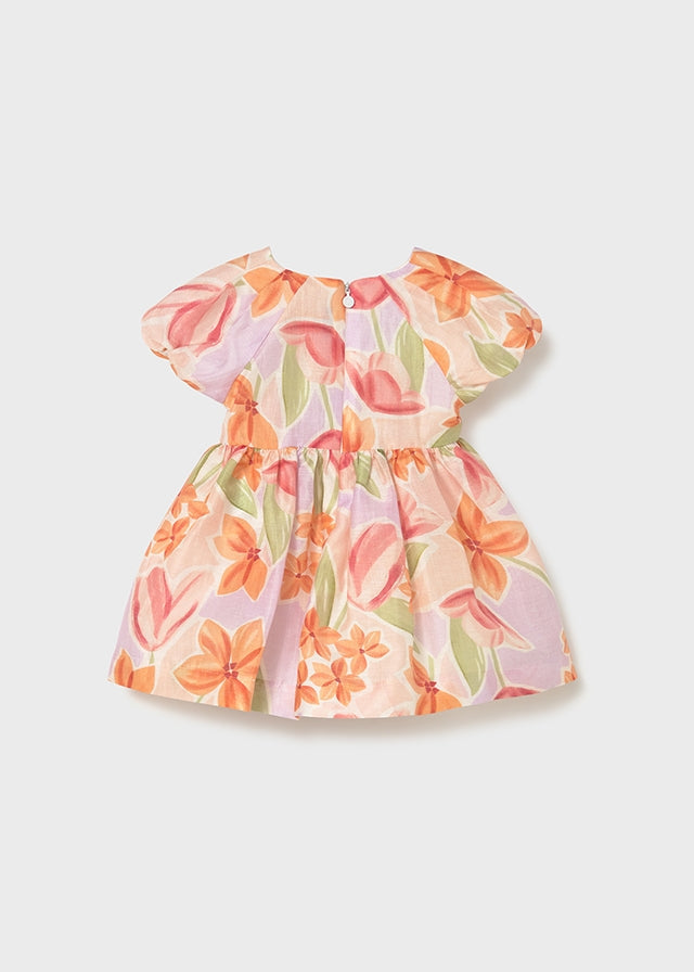 Mayoral girls Blossom multicolour floral dress, back