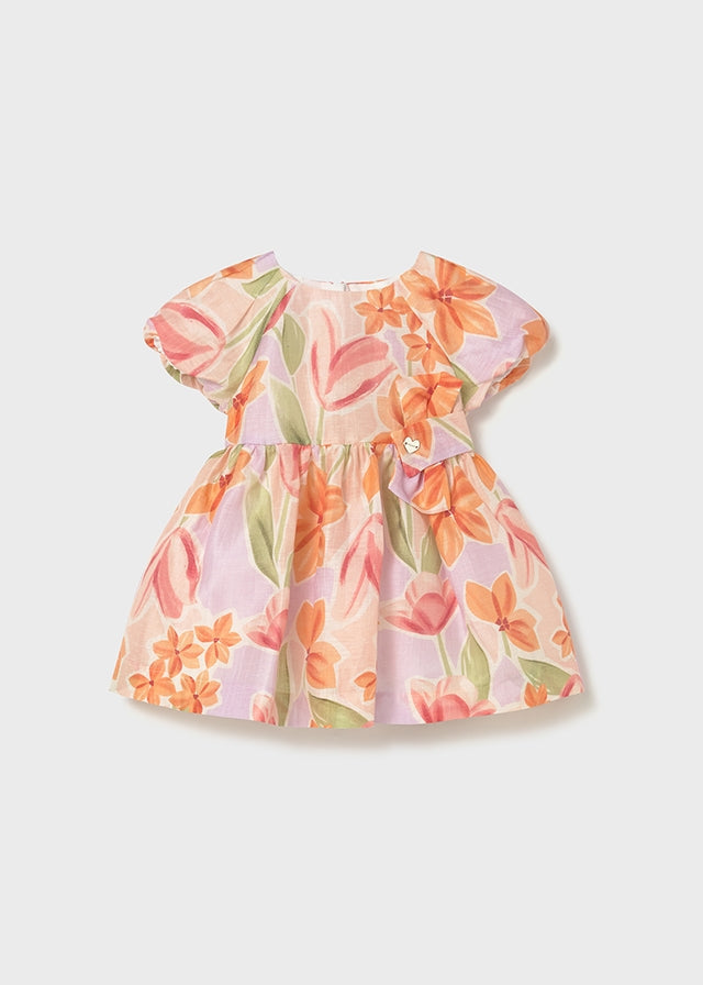 Mayoral girls Blossom multicolour floral dress, front