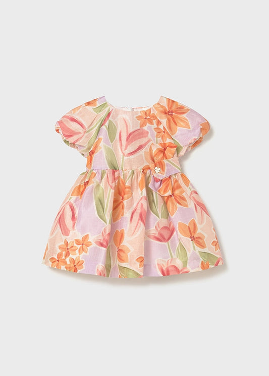 Mayoral girls Blossom multicolour floral dress, front