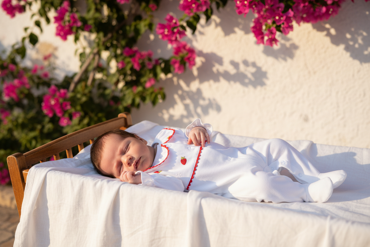 Deolinda Girls Strawberry Pavlova Babygrow