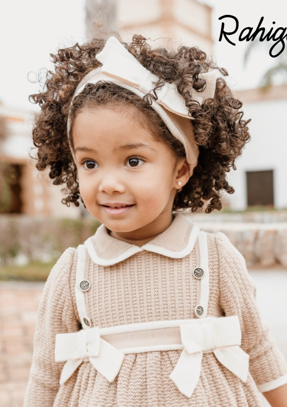 RAHIGO Camel & Cream Girls Headband - 24296