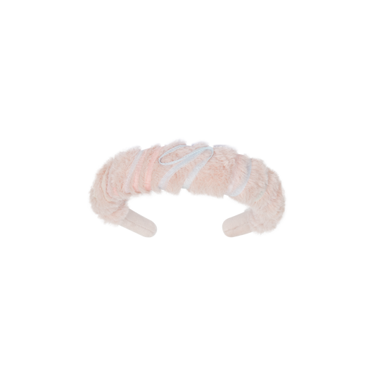 Chic by Deolinda Cinderella girls pink faux fur headband