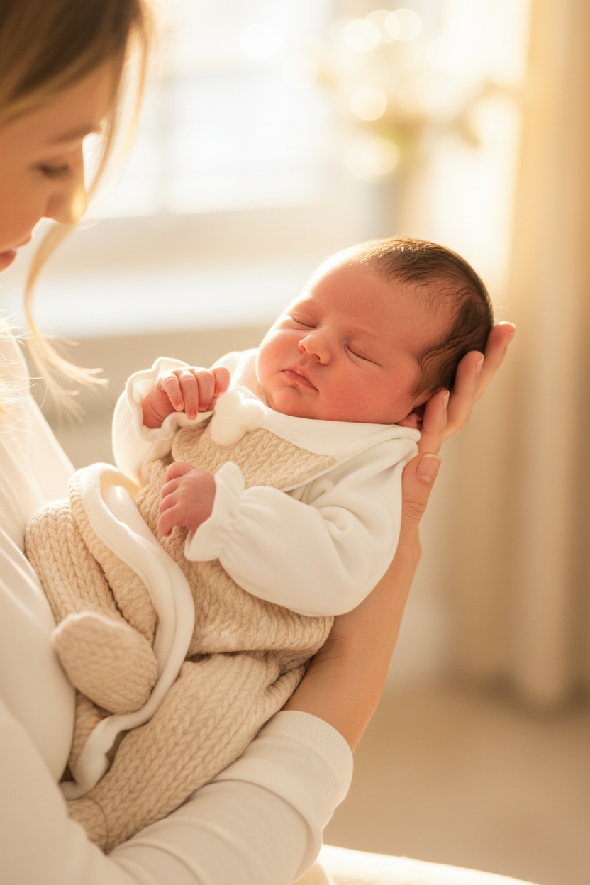 Woody Set - Baby Girl Cradled