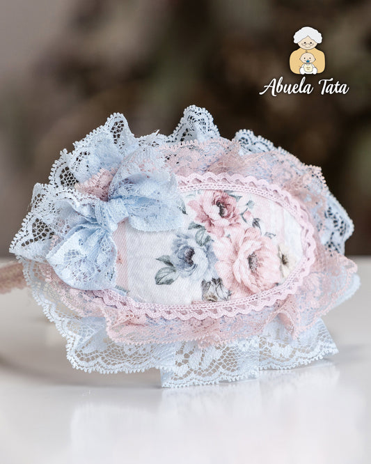 AW22 ABUELA TATA Pink Floral Hairband