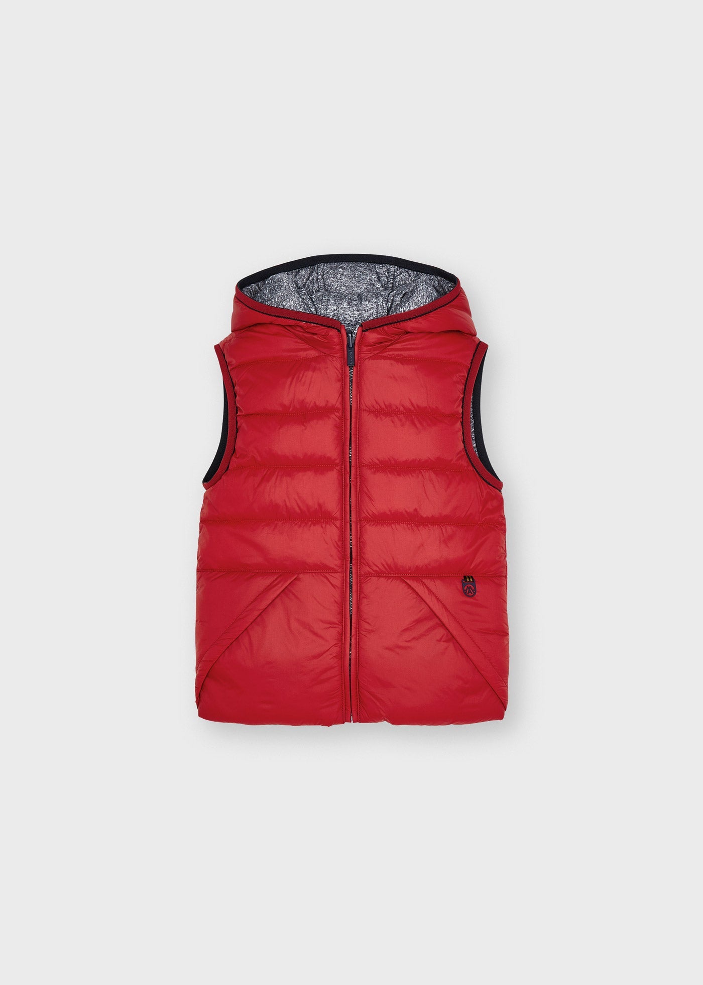 AW21 MAYORAL Boys Red & Grey Reversible Gilet - 4365