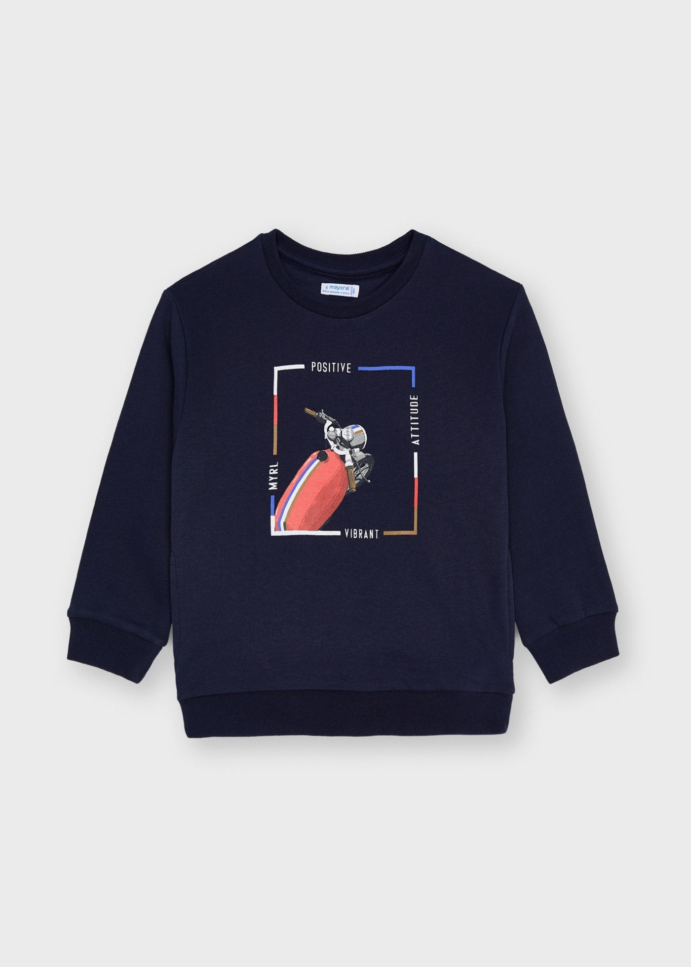 MAYORAL Boys Navy Motorbike Jumper - 4406
