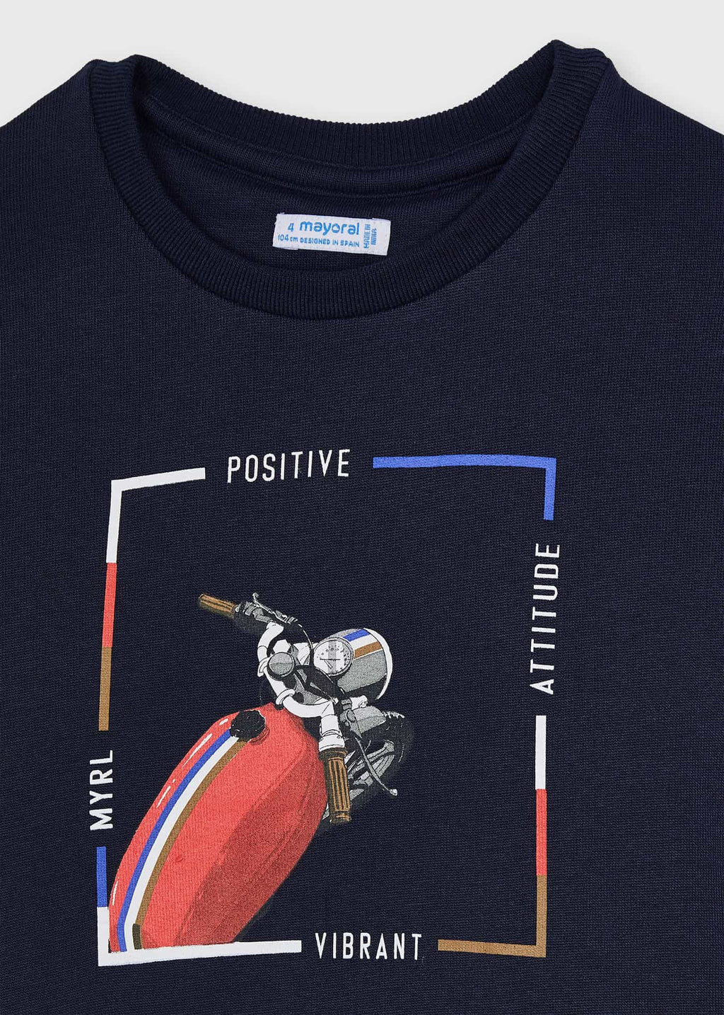 AW21 MAYORAL Boys Navy Motorbike Jumper - 4406