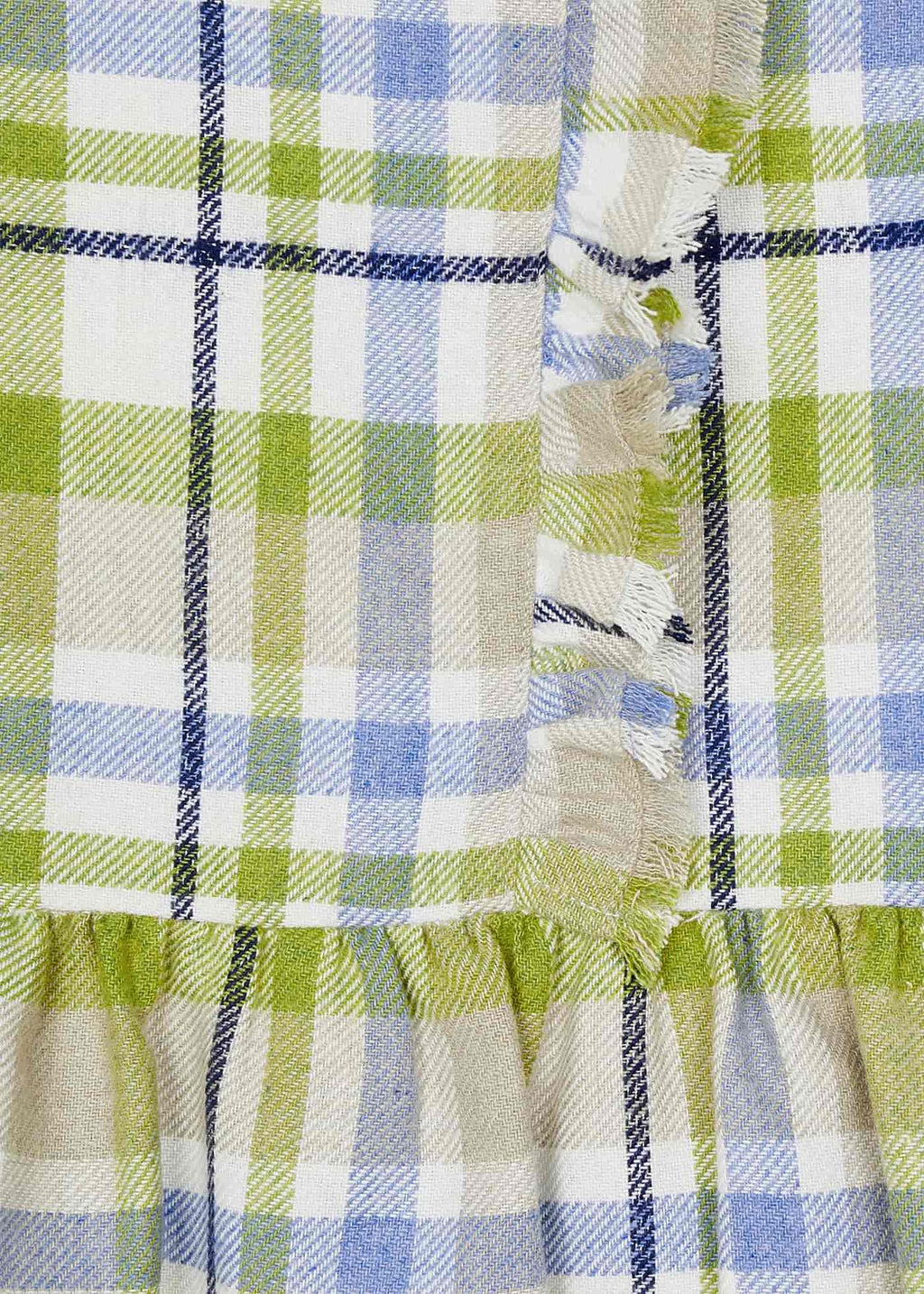 AW21 MAYORAL Girls Olive Plaid Check Dress - 4934