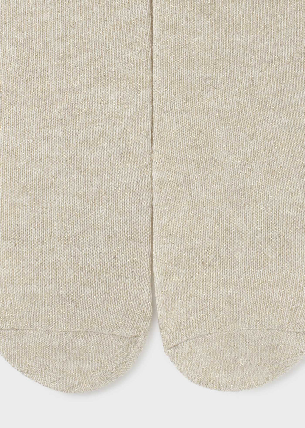 MAYORAL Girls Beige & Gold Lurex Tights