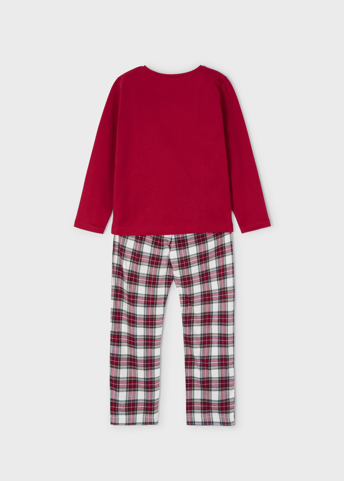 MAYORAL Girls Red Tartan Christmas Pyjamas