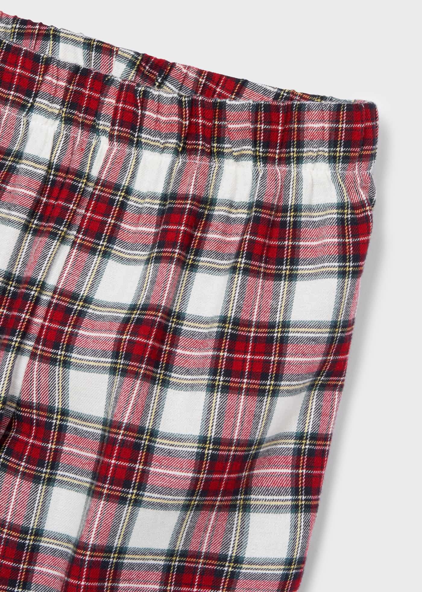 MAYORAL Girls Red Tartan Christmas Pyjamas