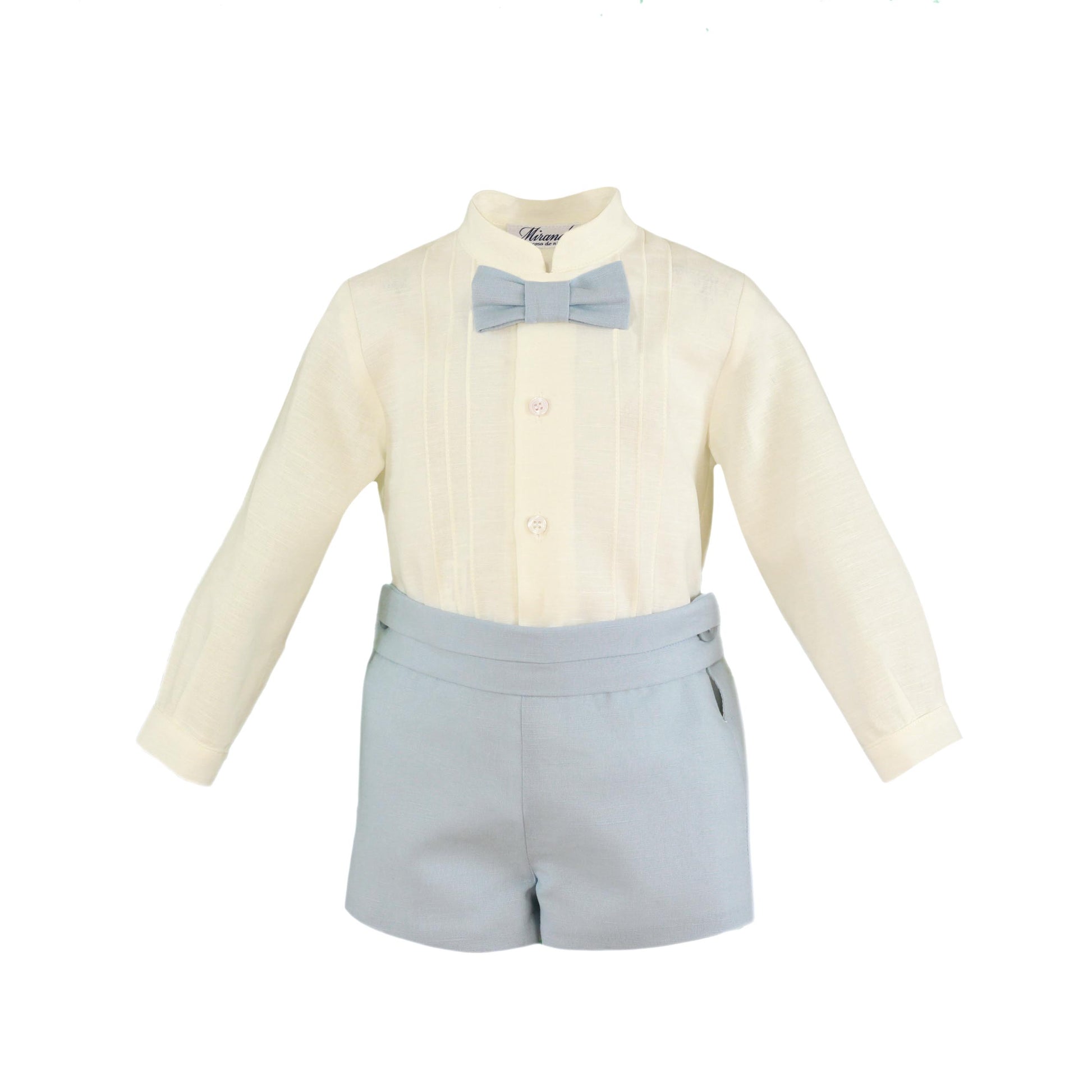 SS23 MIRANDA Blue Baby Boys Three Piece Short Set - 124/23CH