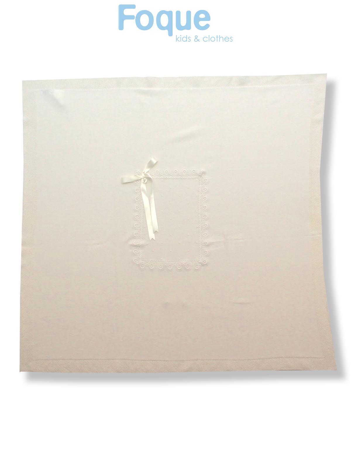 SS19 Foque Cream Lace Baby Blanket