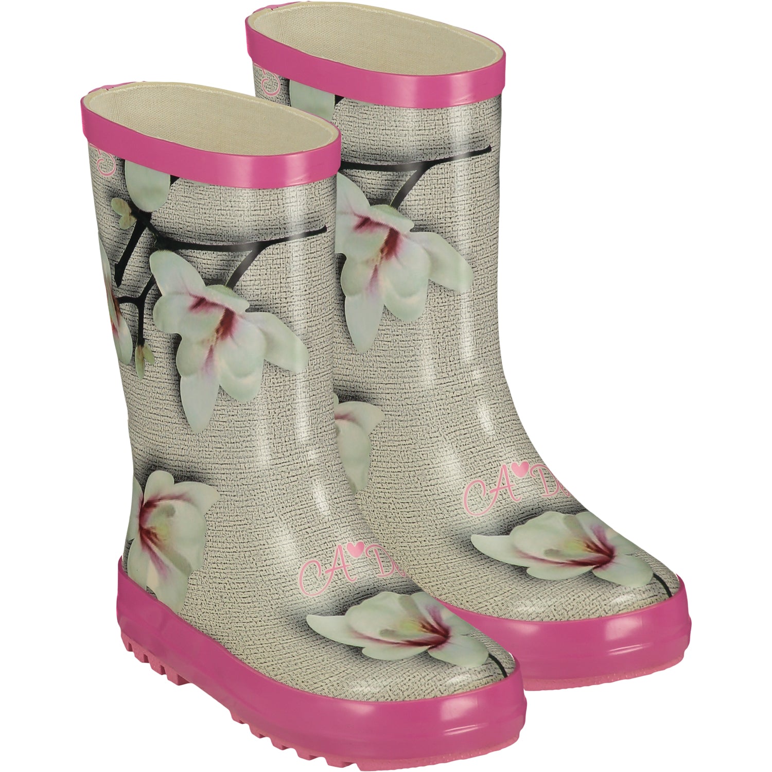 AW21 A DEE Girls Splash Magnolia Print Wellies