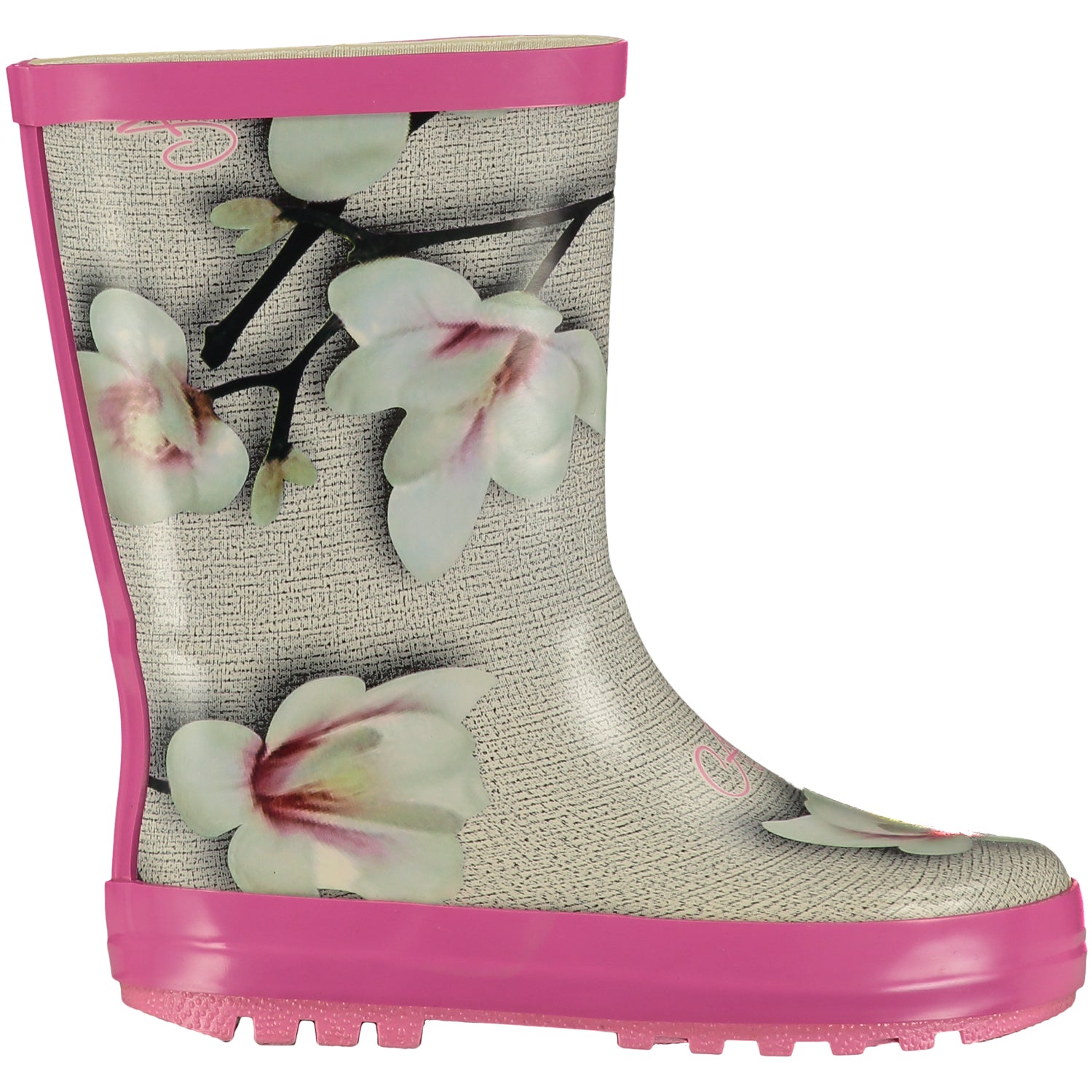 AW21 A DEE Girls Splash Magnolia Print Wellies