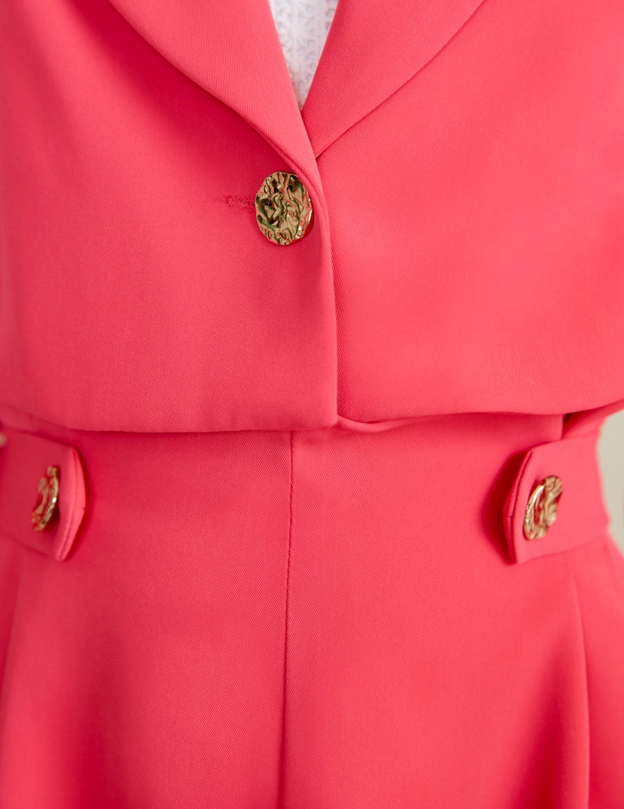 SS22 ABEL & LULA Fuchsia Crepe Girls Jacket
