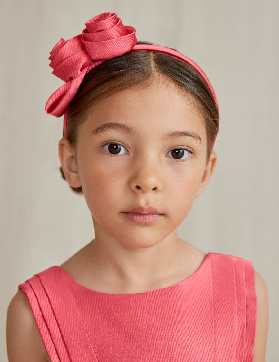 SS22 ABEL & LULA Fuchsia Ottoman Girls Flower Headband