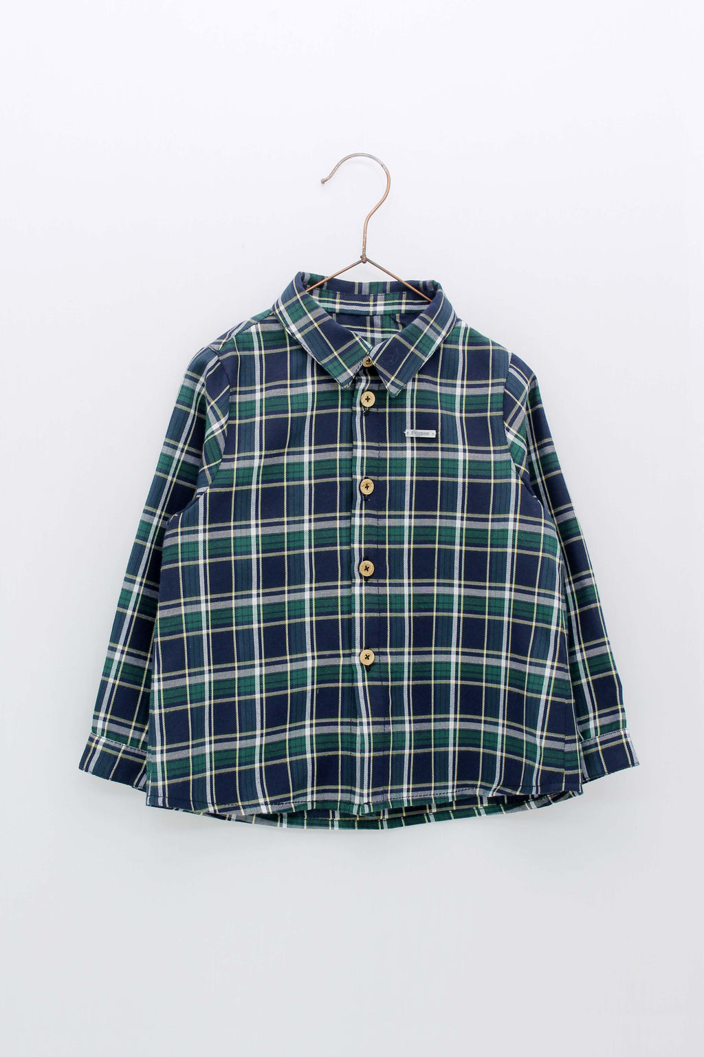 AW22 FOQUE Navy Tartan Boys Short Set - 5546