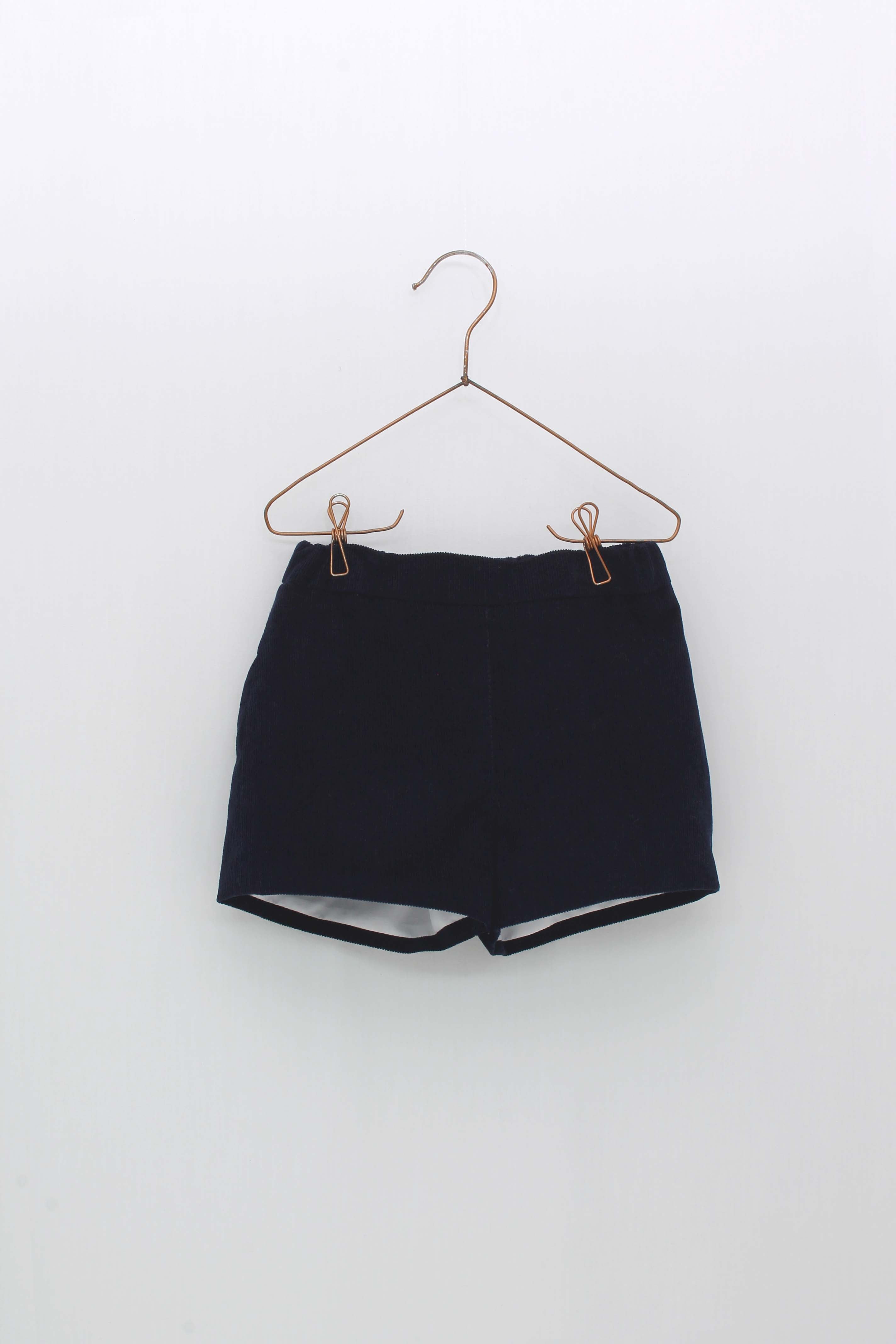AW22 FOQUE Navy Tartan Boys Short Set - 5546