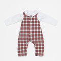 DEOLINDA Alaska Baby Boys Tartan Dungaree Set - 22623