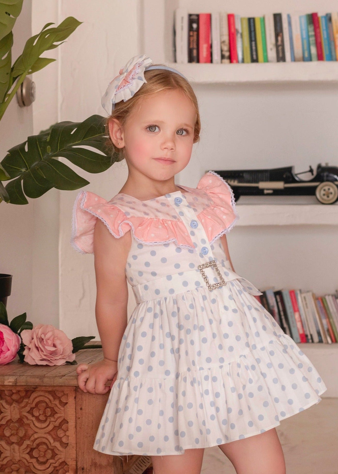 SS22 MIRANDA Blue & Pink Girls Hairband - 245