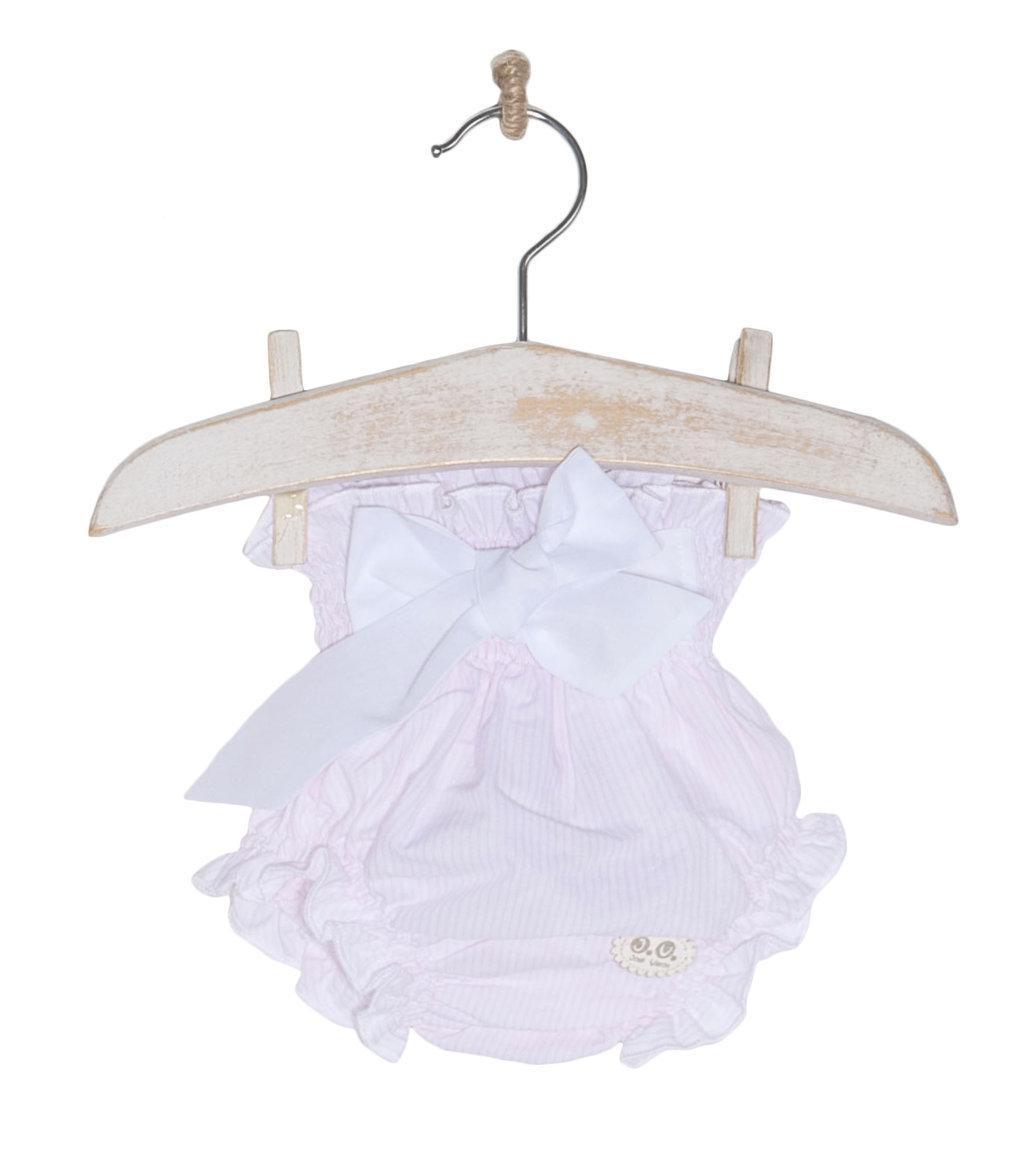 SS19 Jose Varon Pink Baby Girls Jam Pant Set