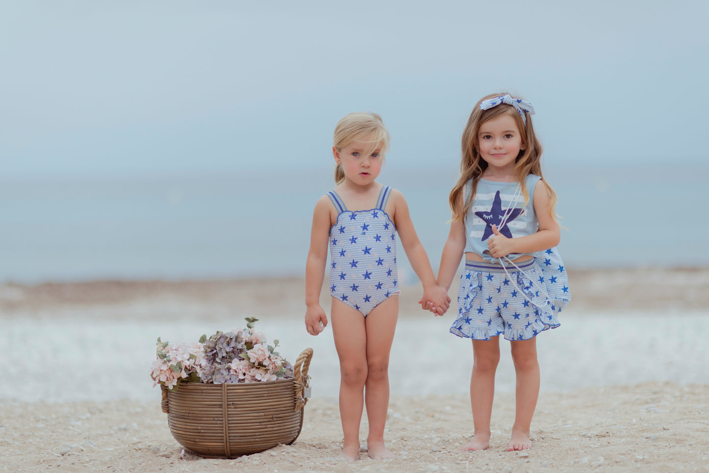 SS22 MIRANDA Blue Starfish Girls Swimsuit - 413B