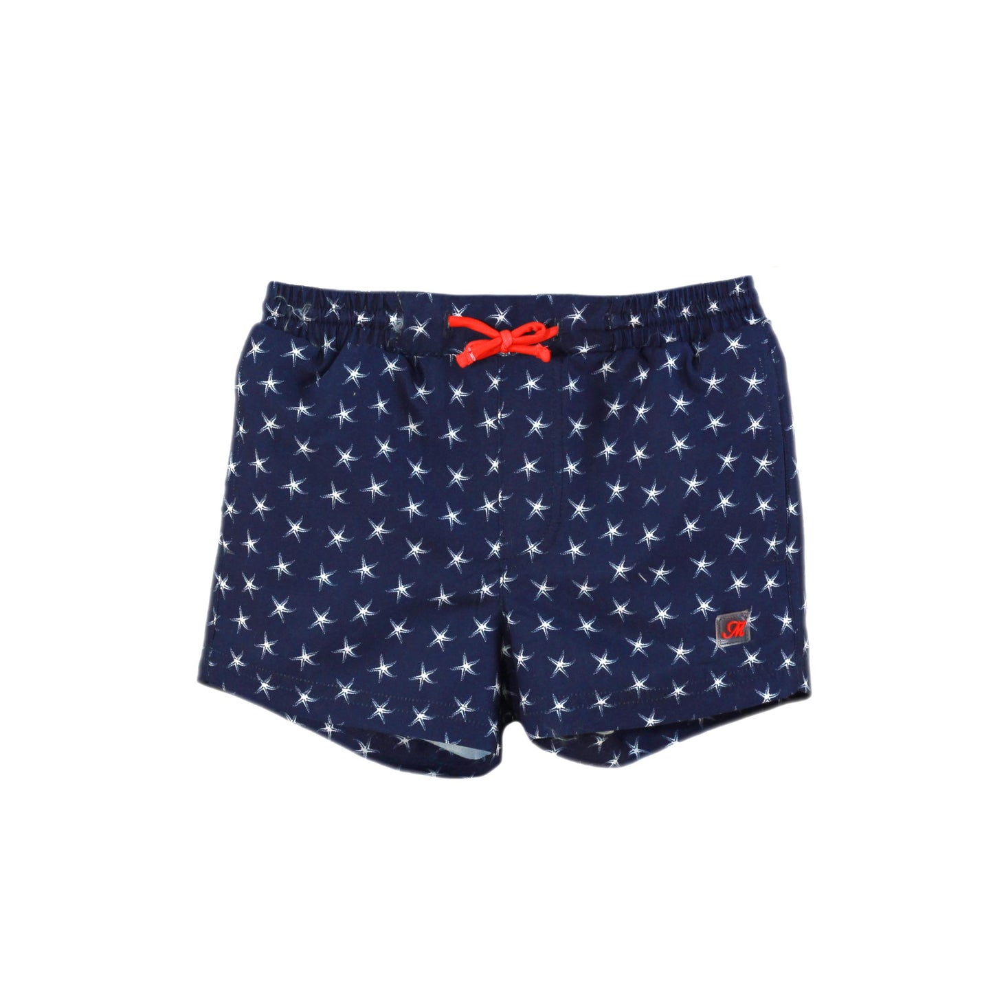MIRANDA Navy & Red Nautical Print Boys Swimming Shorts - 414B
