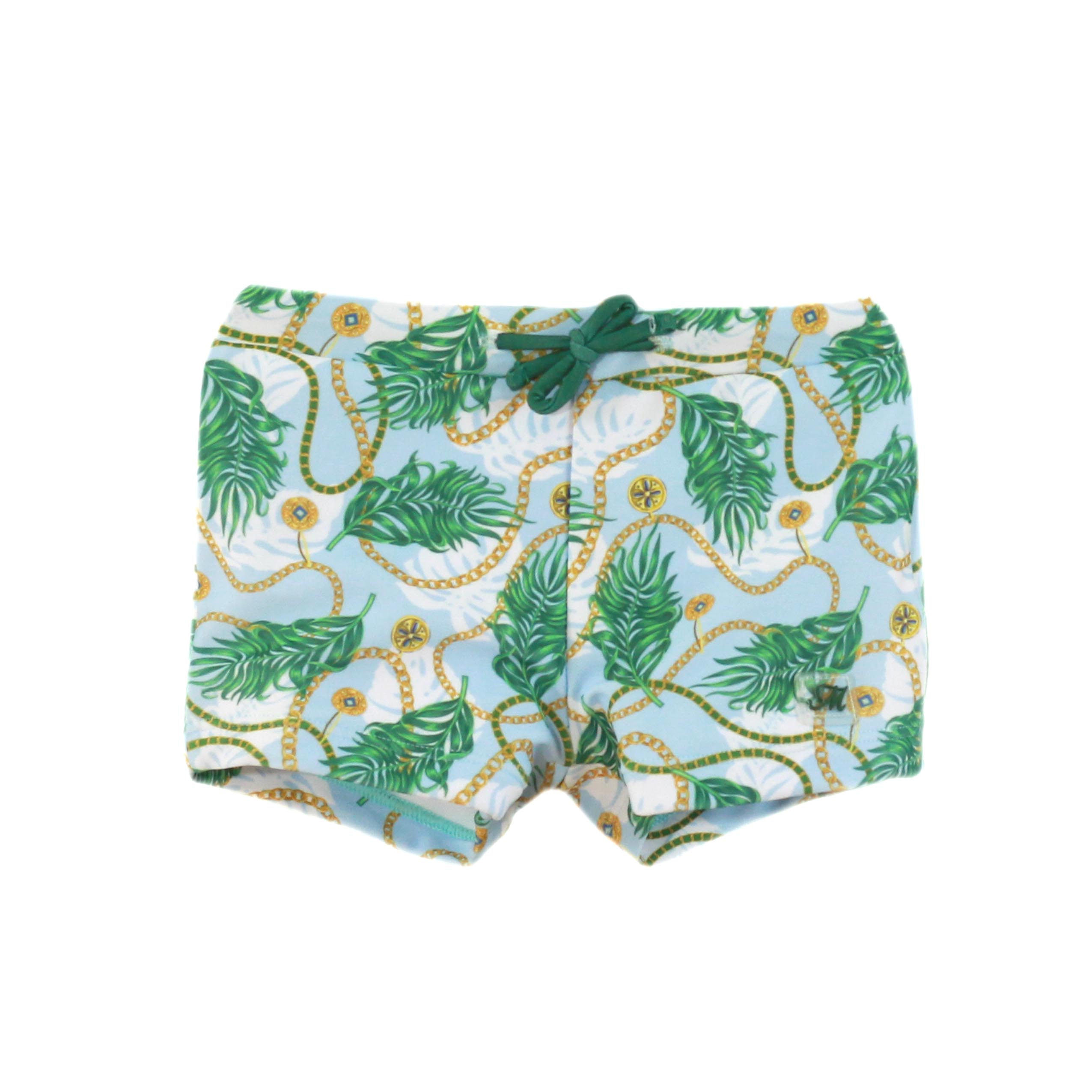 SS23 MIRANDA Palm Leaf Print Boys Beach Set - 421