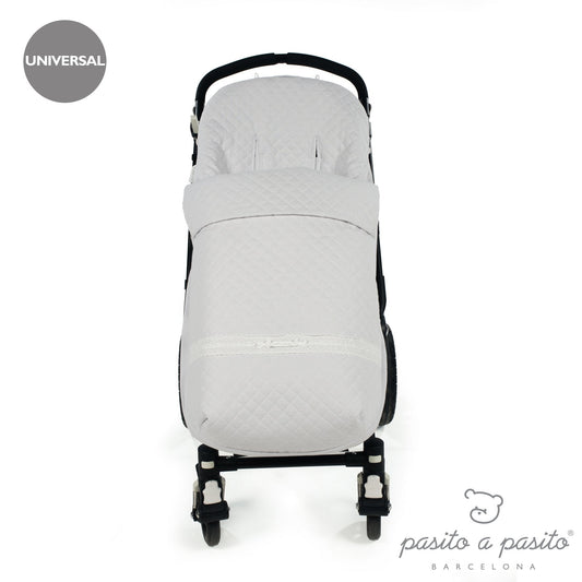 Pasito a Pasito Oxford Grey Quilted Universal Footmuff