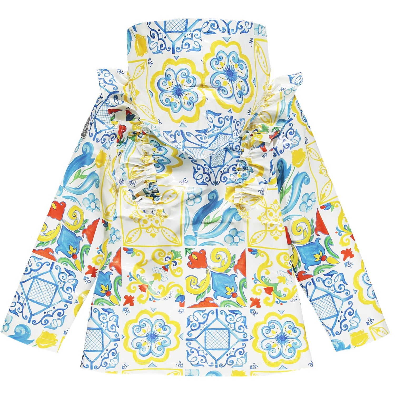 A-Dee Layla Portuguese Tile Print Raincoat
