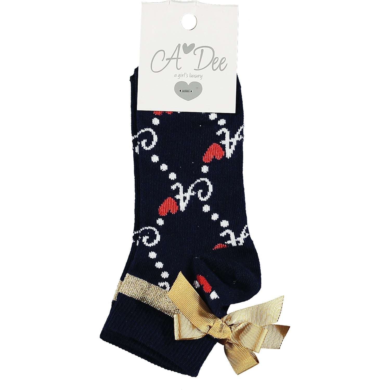 A-Dee Madeline A Print Ankle Socks